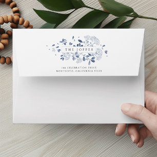 Winter Bouquet Return Address 5x7 Envelope