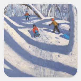 Winter Bramcote Nottingham 2008 Square Sticker