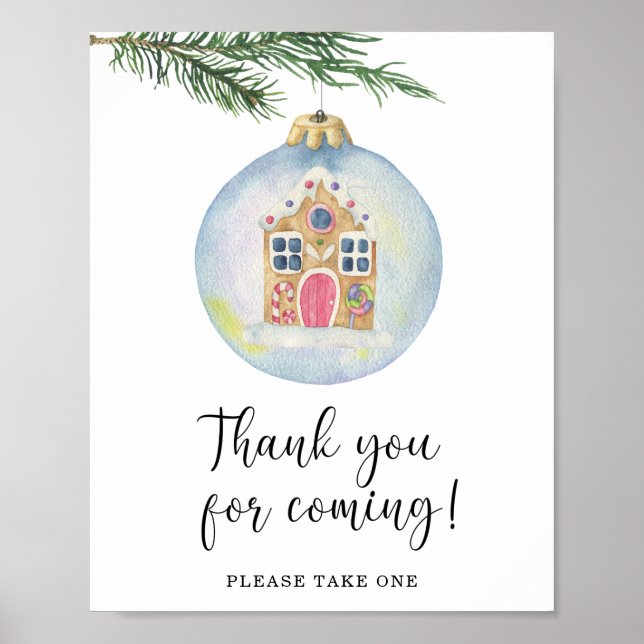 Winter branch - Thank you for coming Poster (Front)