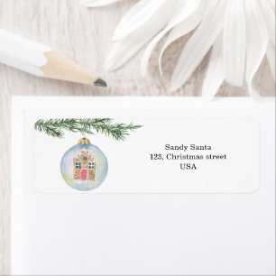 Winter branch with toy