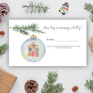 Winter branch with toy How big is mummy's belly   Enclosure Card