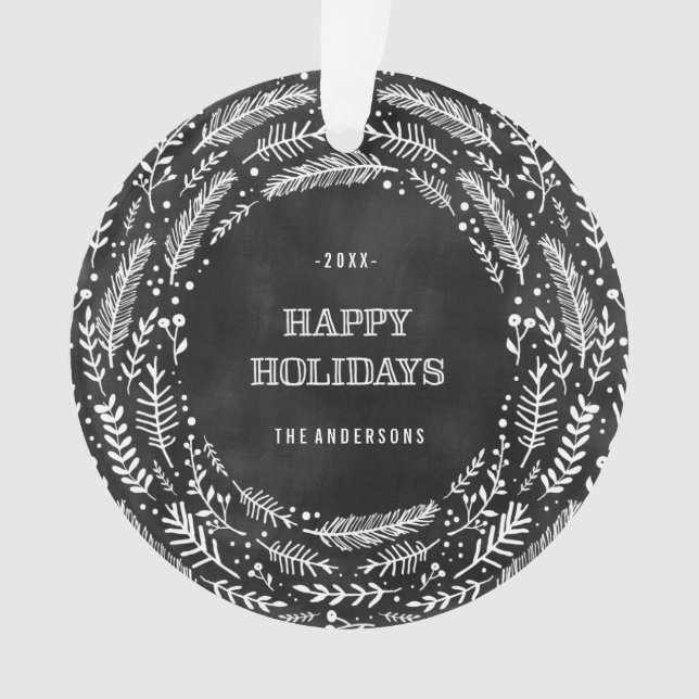 Winter Branches | Holiday Ornament (Front)