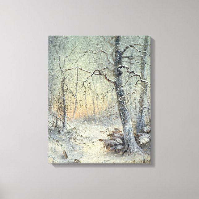 Winter Breakfast Canvas Print (Front)