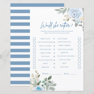 Winter Bridal Shower Games