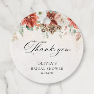 Winter Bridal Shower Gift Tag