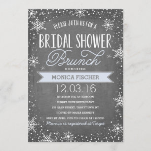 Winter Bridal Shower Invitation