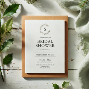 Winter Bridal Shower Invitation with QR Code