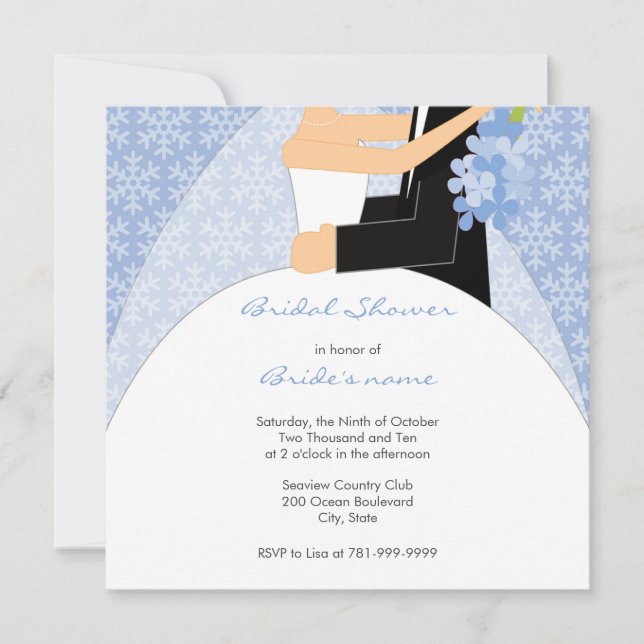 Winter Bridal Shower Invitations (Front)