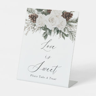 Winter  Bridal Shower  Love Is Sweet Pedestal Sign