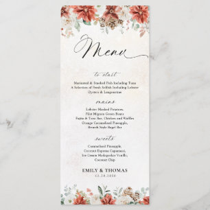 Winter Bridal Shower Menu