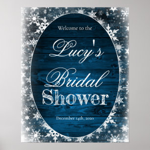 Winter Bridal Shower Welcome Sign