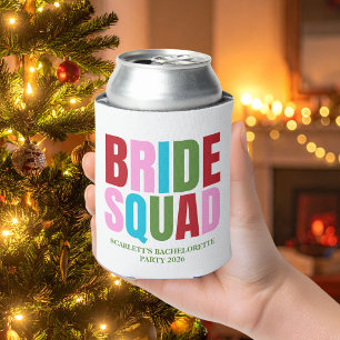 Winter Bride Squad Bachelorette Party Can Cooler