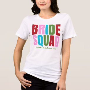 Winter Bride Squad Bachelorette Tri-Blend Shirt