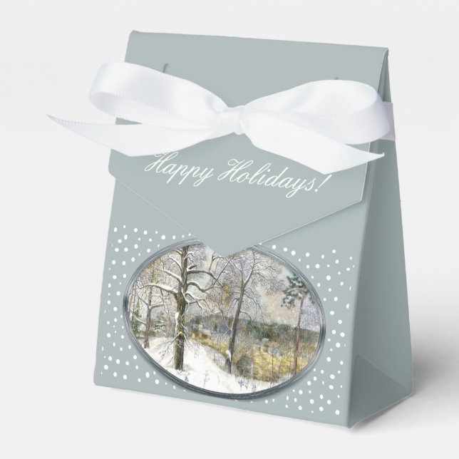 winter bridge favour box (Front Side)
