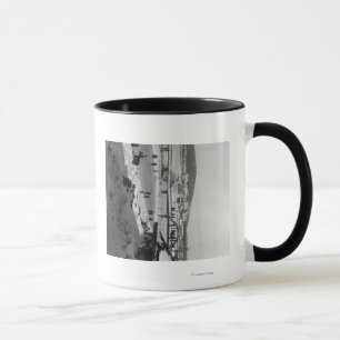 Winter bridge over River at Fairbanks Mug