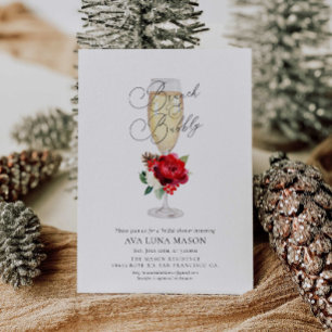 Winter Brunch and Bubbly Bridal Shower Invitation