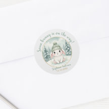 Winter Bunny Baby Shower Neutral