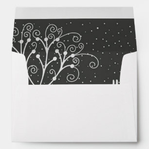 Winter Bunny Hoppy Holidays Christmas Envelope