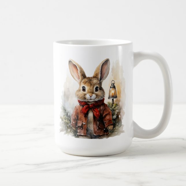 Winter Bunny Rabbit Mug (Right)