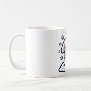 Winter Bunny Snowflake Cute Christmas Art Coffee Mug