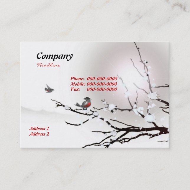 Winter Business Card (Front)