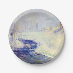 Winter (by Guy Rose) Paper Plate