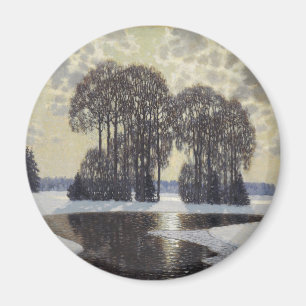 Winter (by Vilhelms Purvitis) Magnet