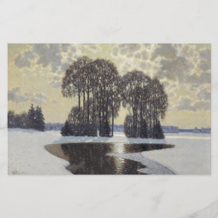 Winter (by Vilhelms Purvitis) Stationery