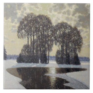 Winter (by Vilhelms Purvitis) Tile