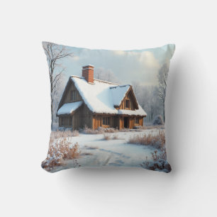 winter cabin cushion