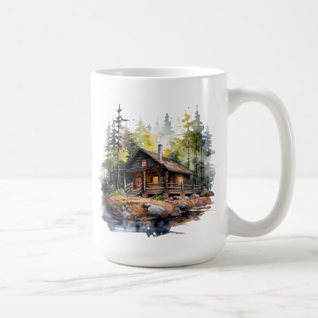 Winter Cabin Mug (Right)