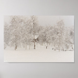 Winter Cabin Poster