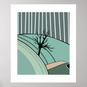 Winter Calm – Minimal Seasonal Poster by Sklines