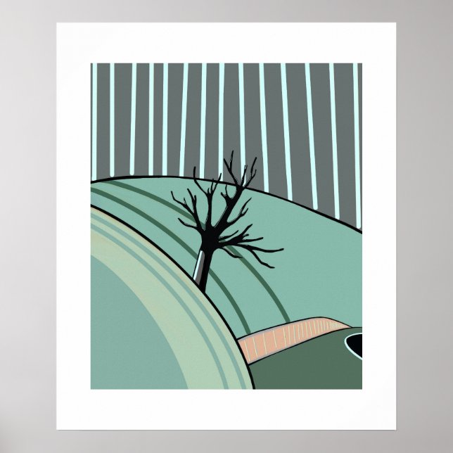 Winter Calm – Minimal Seasonal Poster by Sklines (Front)