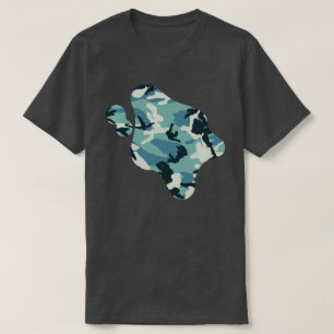 Winter Camo Pattern Paint Splat T-Shirt
