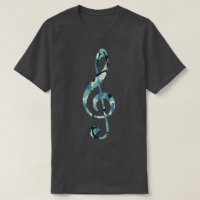 Winter Camo Pattern Treble Clef