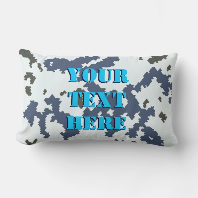 Winter Camouflage Lumbar Cushion (Front)