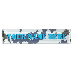 Winter Camouflage Nameplate