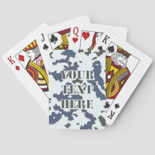 Winter Camouflage Playing Cards