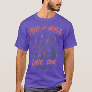 Winter Camping Cabin Nature A Cabin Inhe Woods fri T-Shirt