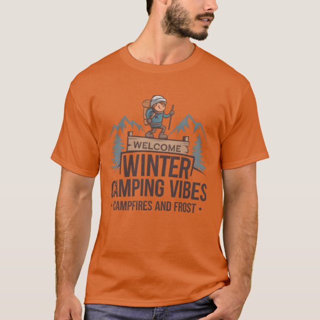 Winter Camping Vibes shirts design friends (Front)