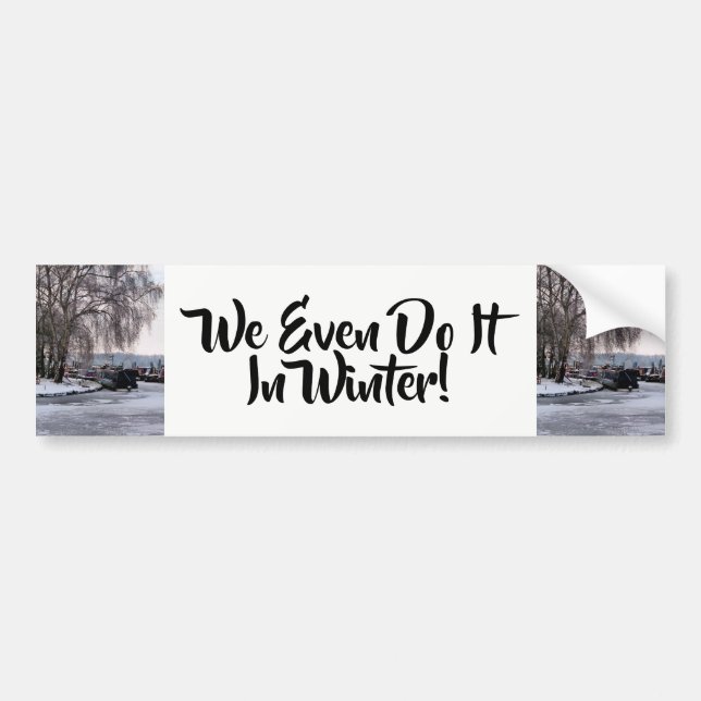 WINTER CANALS BUMPER STICKER (Front)