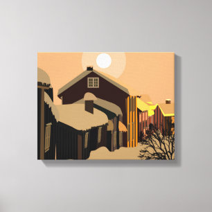 winter canvas print