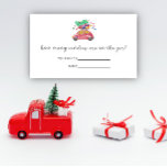 Winter car guess how many candies  enclosure card<br><div class="desc">Evergreen winter guess how many candies are in the jar card. "Baby it's cold outside" baby shower game. Matching Sign available.</div>