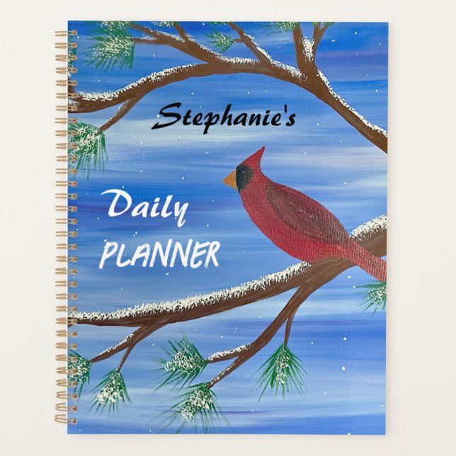 Winter Cardinal Planner (Front)
