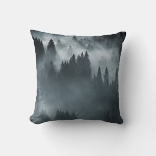 Winter Carpathian: Sunrise Mountain Landscape Cushion