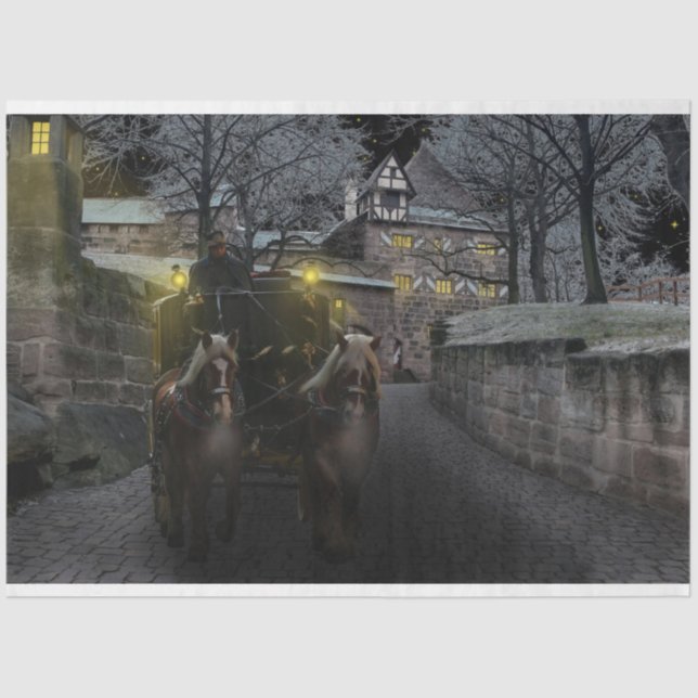 winter castle tissue paper (Front)