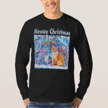 Winter Cats Pun Meowy Christmas