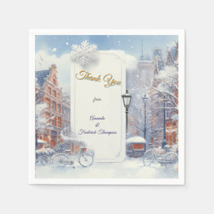 Winter Celebrations in Amsterdam Napkin