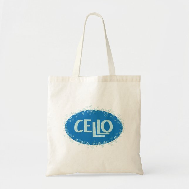 Winter Cello Tote Bag (Front)